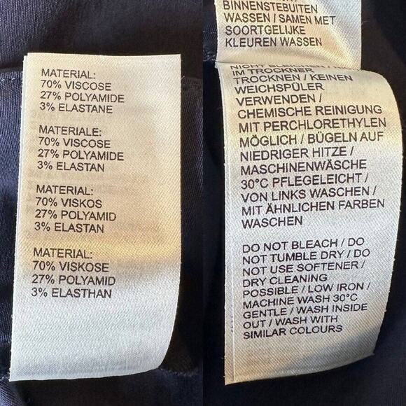 Ritva Falla Eeva Slit Pants FR 36 Blue Ankle US XS Quiet Luxury Caspule Prep NWT - Picture 11 of 12